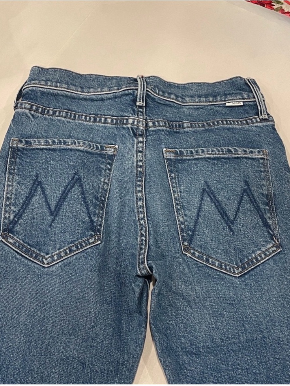 Mother The Stinger Flood Jeans Crate Digger Wash Size 26 MID Rise Crop Denim
